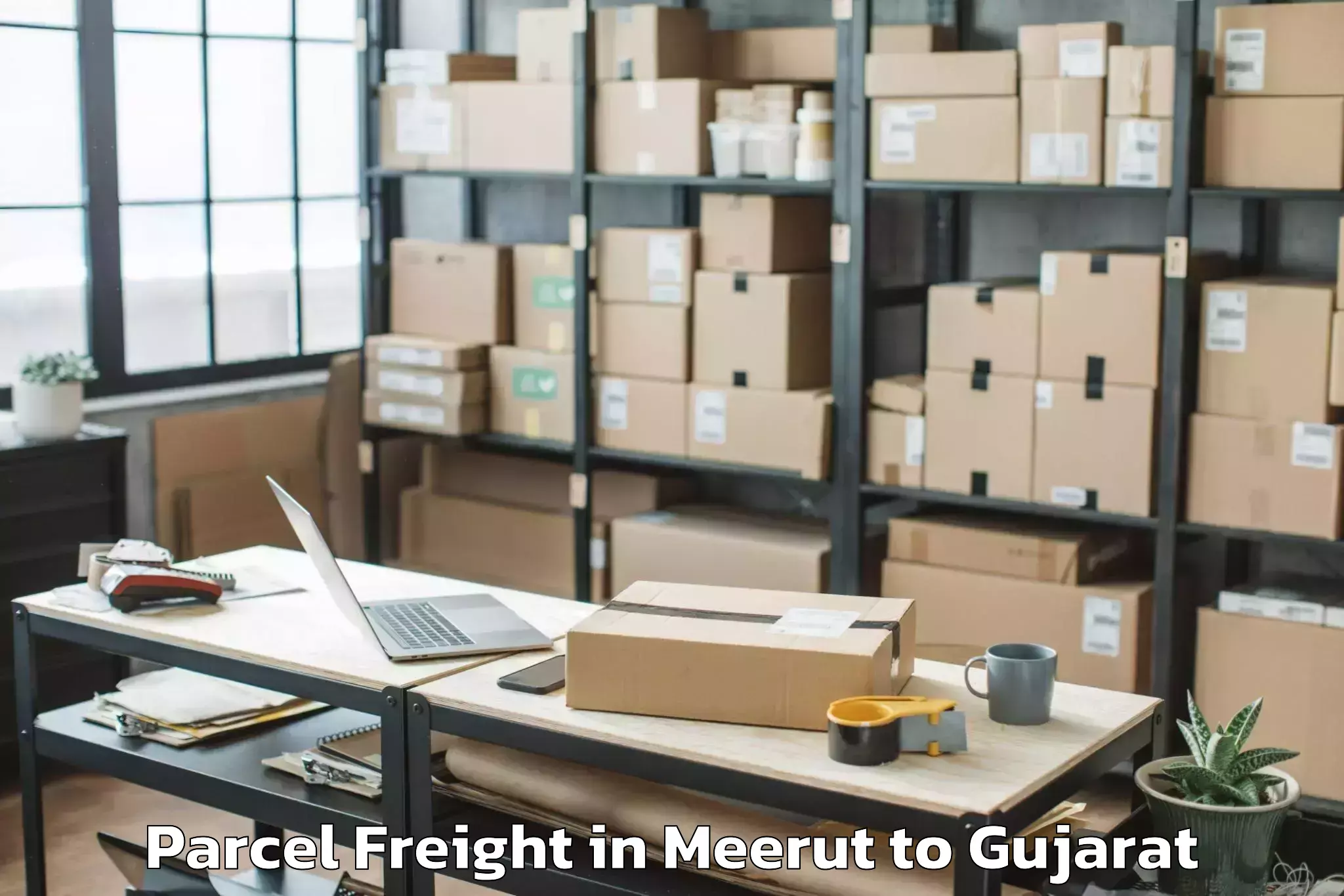 Reliable Meerut to Vaghodia Ina Parcel Freight